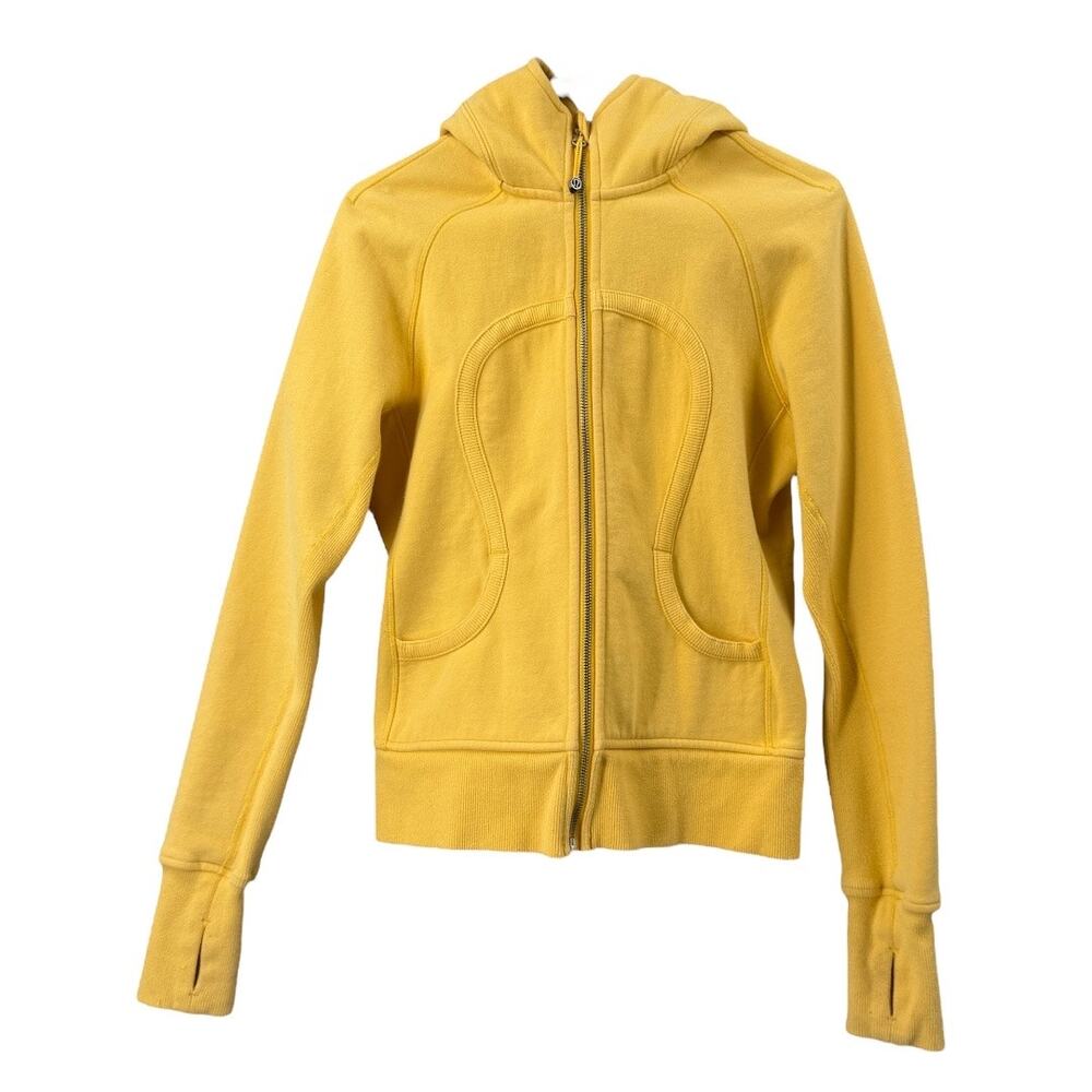 Lululemon Vintage Scuba Size 10 Yellow Heavyweight - Picture 1 of 5